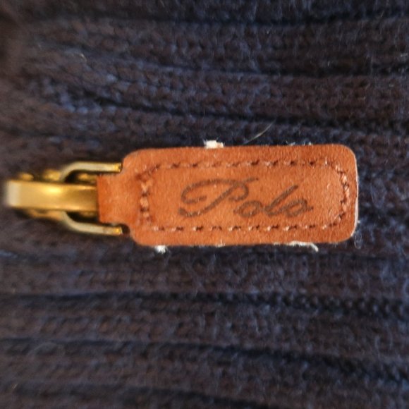 POLO RALPH LAUREN BLUE LABEL 1/4 ZIP SWEATER 7 * - Picture 7 of 9